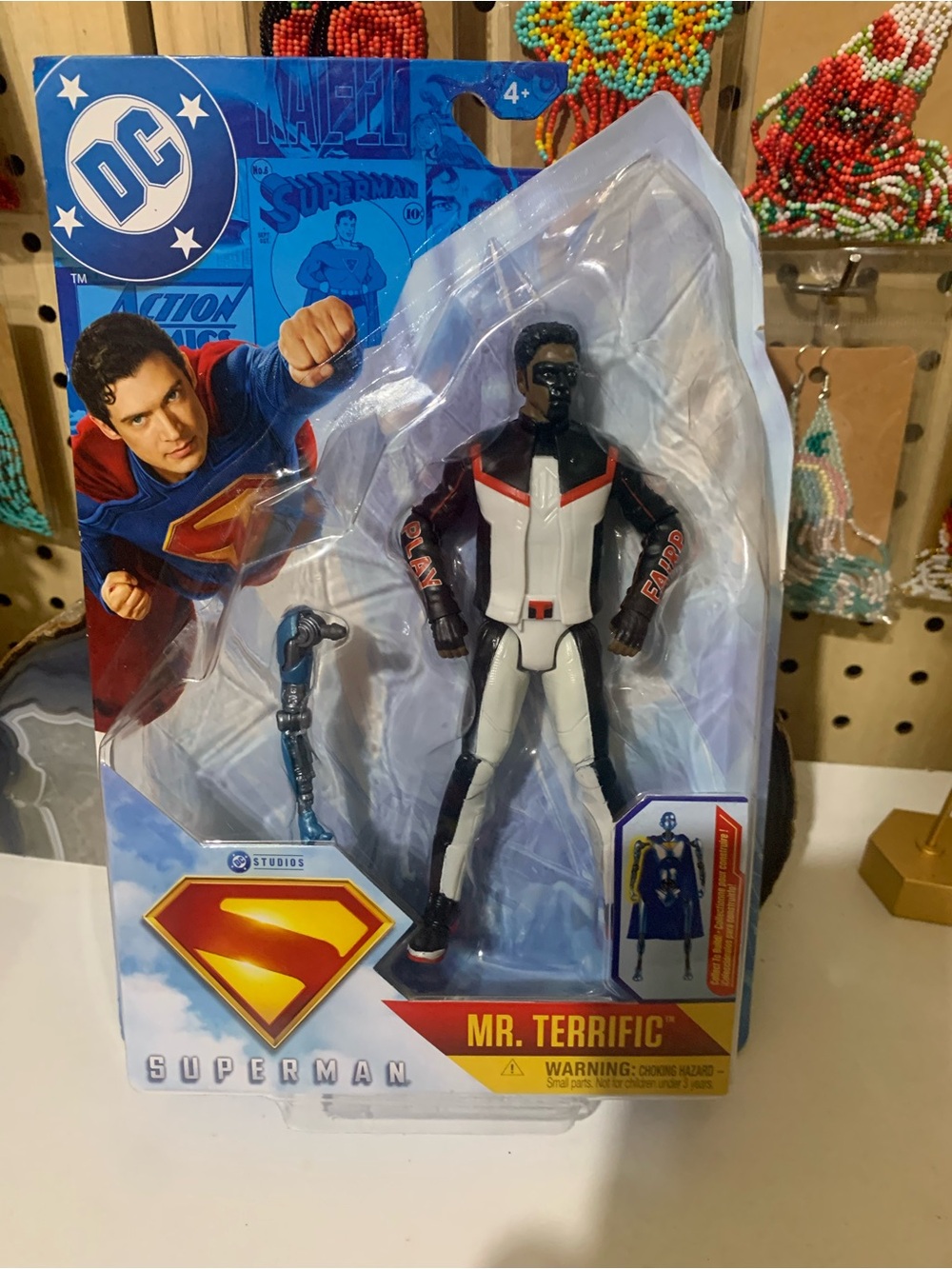 DC Mr. Terrific Action Figure - Black, White & Red Accents